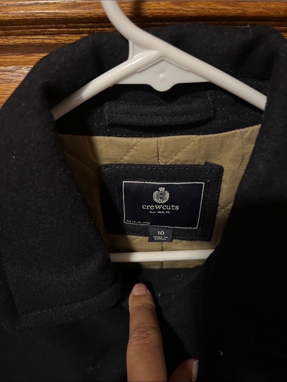 Crewcuts Boys Navy Wool Peacoat - Picture 3 of 10